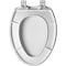 B & K Mayfair by Bemis Caswell Slow Close Elongated White Plastic Toilet Seat 180SLOW-000 - alternate 2